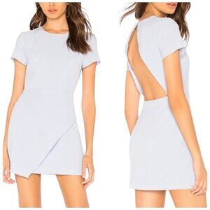 Superdown Cheyenne Open Back Dress Light Blue Periwinkle Mini Size Small